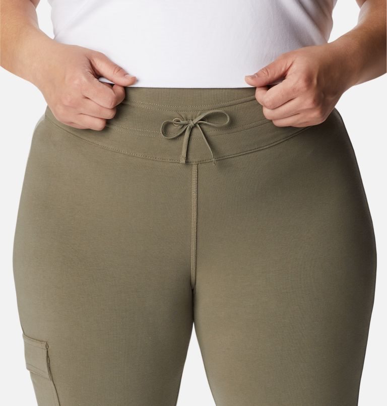 Women's Columbia Trek Leggings Olive | Plus Size CA-O1406